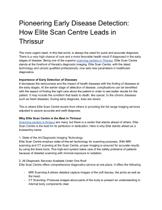Pioneering Early Disease Detection_ How Elite Scan Centre Leads in Thrissur (1)