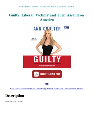 Books Guilty Liberal 'Victims' and Their Assault on America
