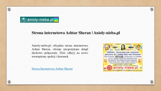 Strona internetowa Ashtar Sheran | Anioly-nieba.pl