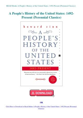 READ Books A People's History of the United States 1492-Present (Perennial Classics)