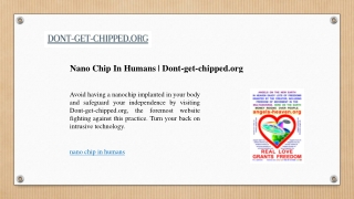 Nano Chip In Humans | Dont-get-chipped.org