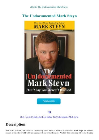 eBooks The Undocumented Mark Steyn