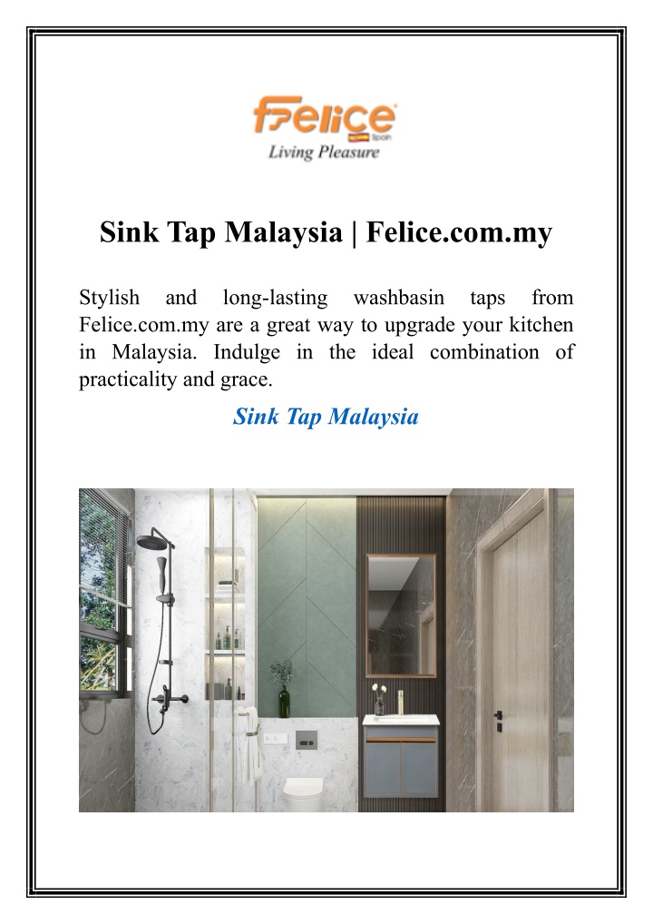 sink tap malaysia felice com my