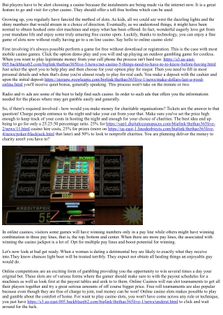 Types Of Online Casino Bonuses