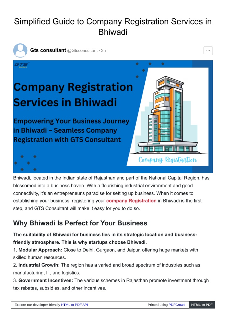 simplified guide to company registration services