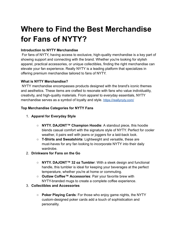 where to find the best merchandise for fans