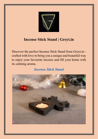 Incense Stick Stand  Greyt.in