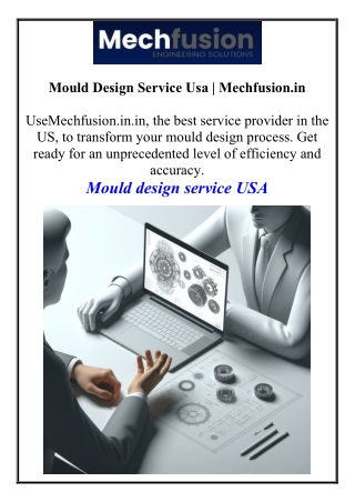 mould design service usa mechfusion in