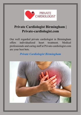 Private Cardiologist Birmingham  Private cardiologist.com