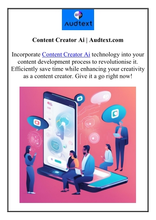 content creator ai audtext com