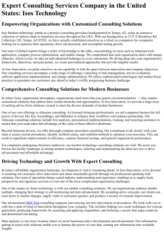 expert consulting services company in the united