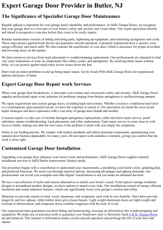 AKK Garage Doors