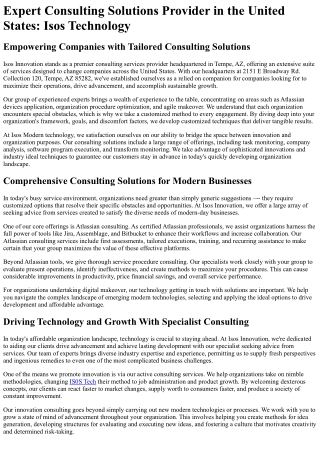 expert consulting solutions provider