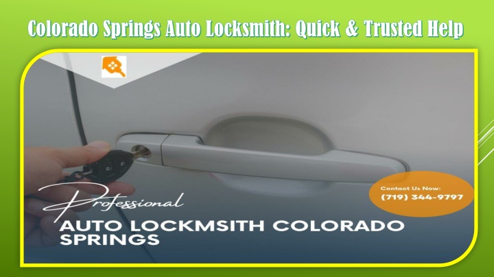 colorado springs auto locksmith quick trusted help