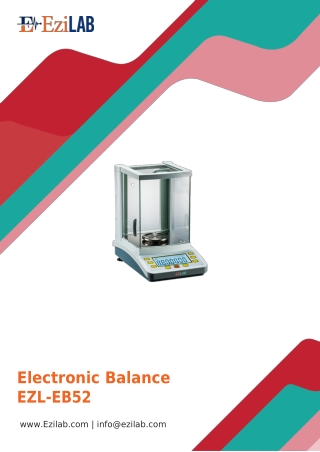electronic balance ezl eb52