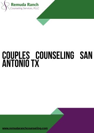 Expert Couples Counseling in San Antonio, TX