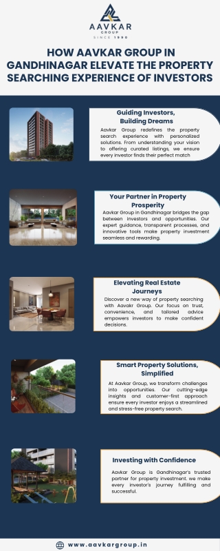 How Aavkar Group in Gandhinagar Elevate the Property Searching Experience of Investors