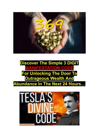 discover the simple 3 digit manifestation code