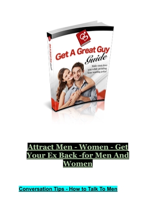 attract men women get your ex back