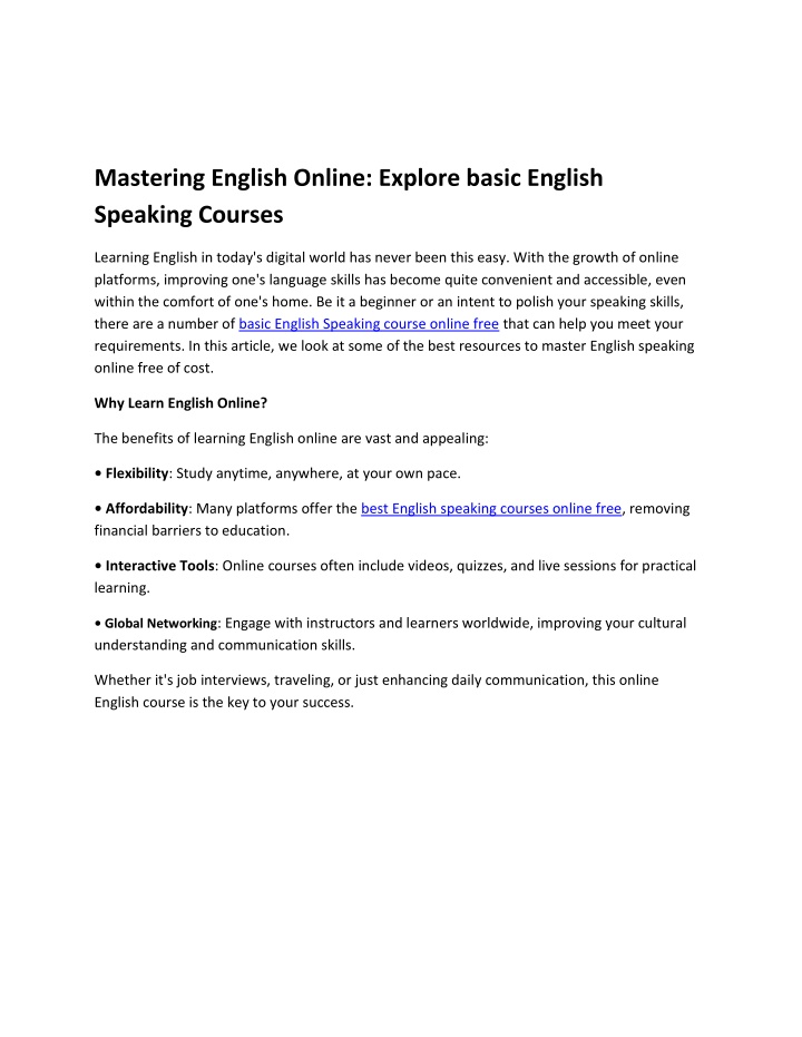 mastering english online explore basic english