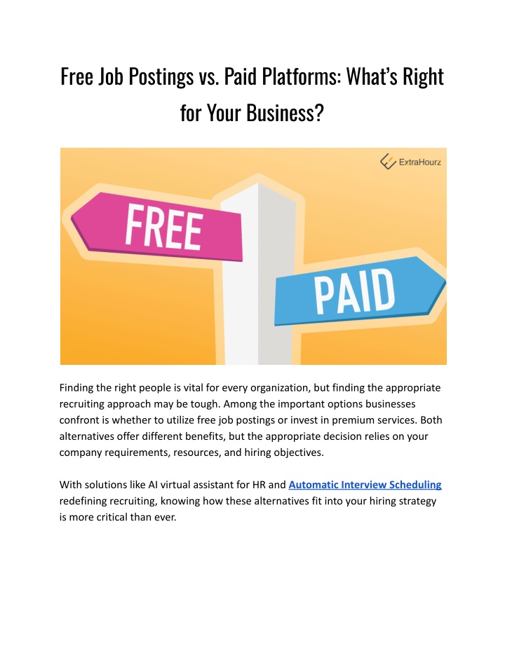 free job postings vs paid platforms what s right