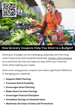 How Grocery Coupons Help You Stick to a Budget?