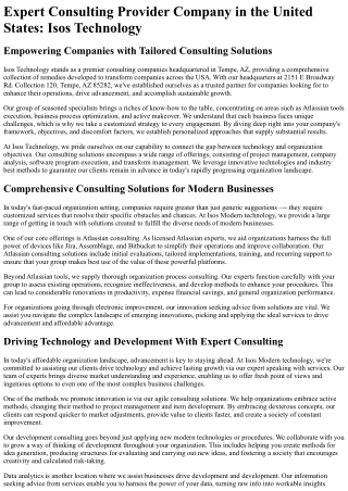 expert consulting provider company in the united