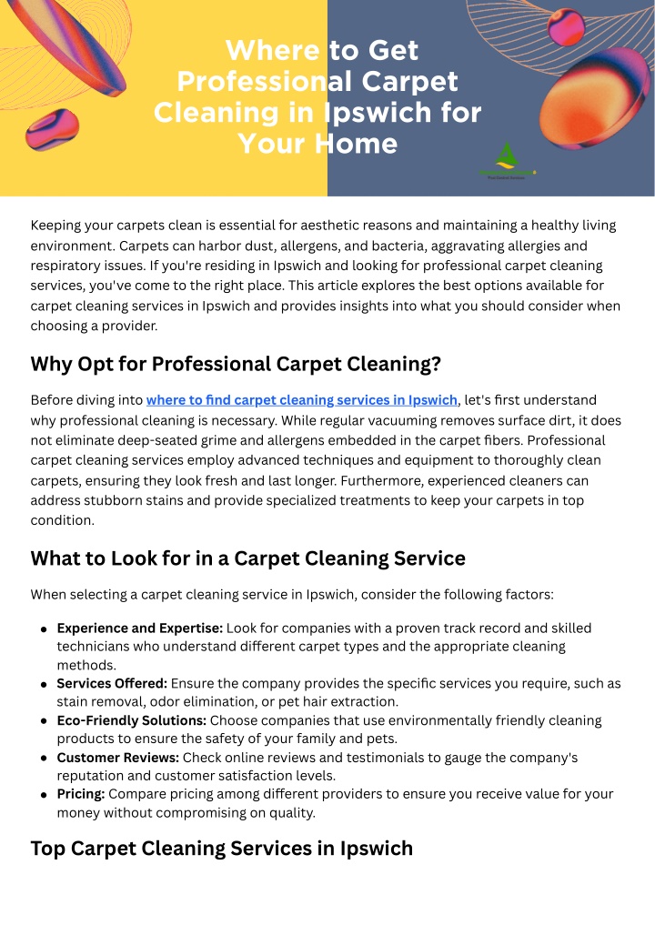 where to get professional carpet cleaning