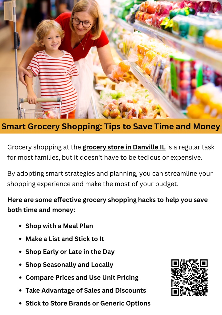 smart grocery shopping tips to save time and money