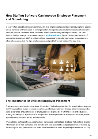 how staffing software can improve employee