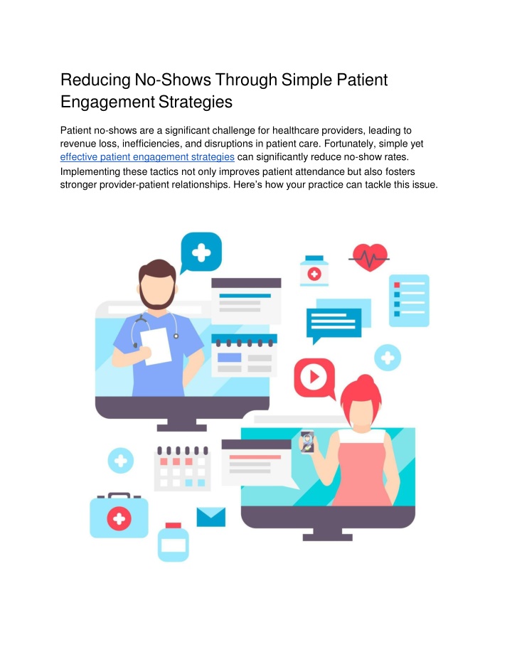 reducing no shows through simple patient