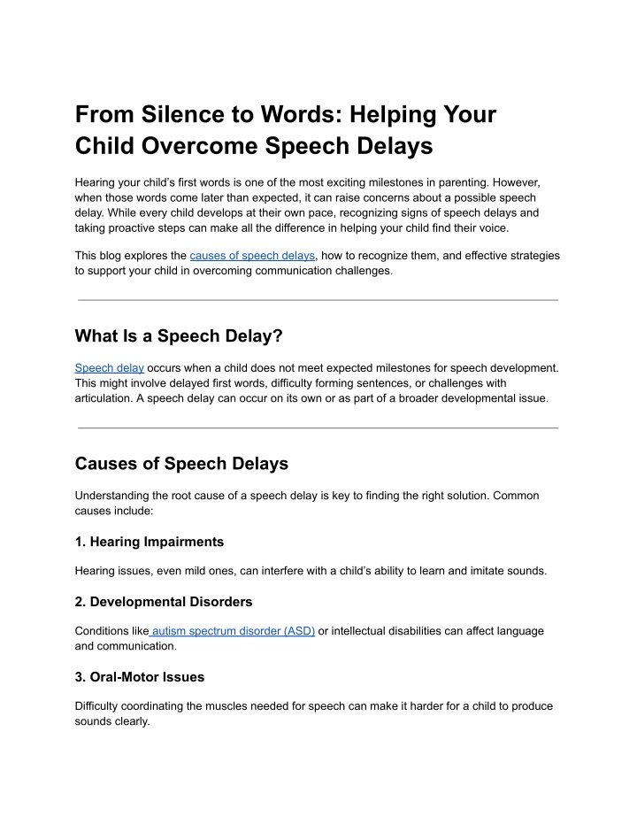 from silence to words helping your child overcome