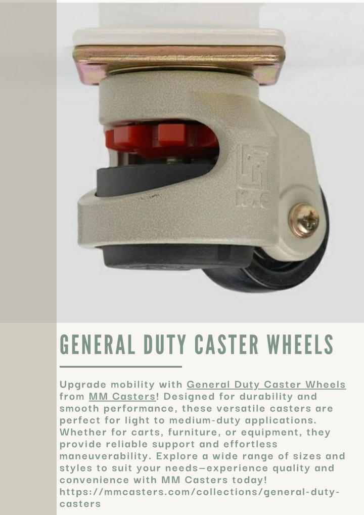 general duty caster wheels