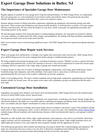 AKK Garage Doors