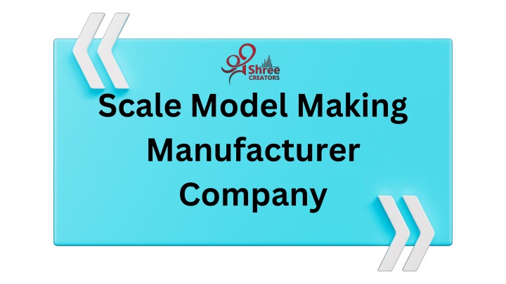 scale model making manufacturer company