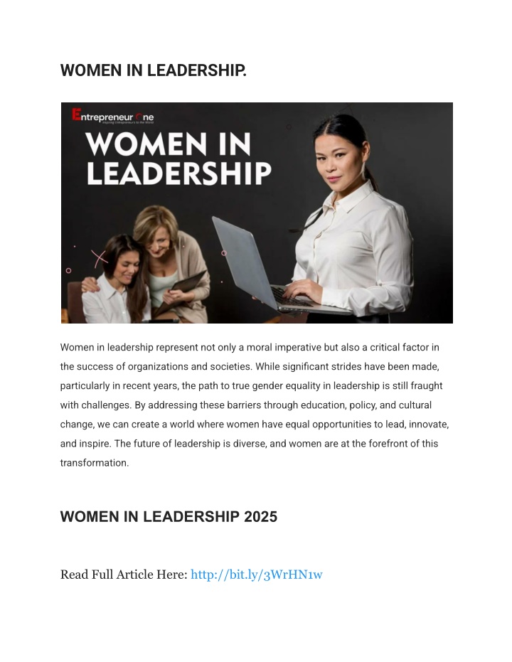 women in leadership