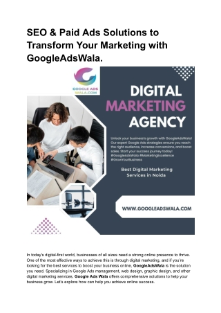 seo paid ads solutions to transform your
