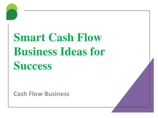 Smart Cash Flow Business Ideas for Success