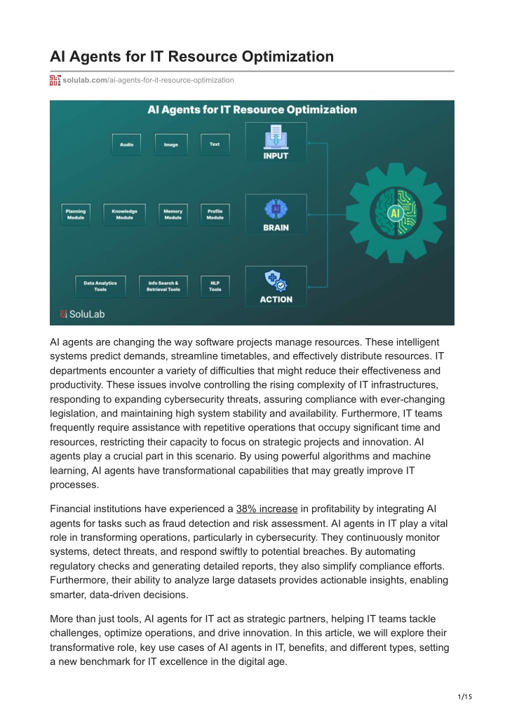 ai agents for it resource optimization