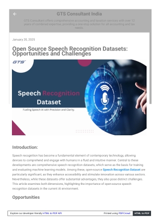 Open Source Speech Recognition Datasets: Opportunities and Challenges