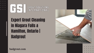 Expert Grout Cleaning in Niagara Falls & Hamilton, Ontario  Badgrout