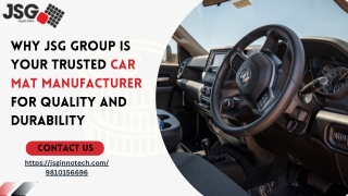 why jsg group is your trusted