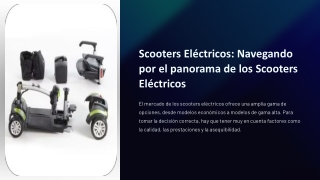 scooters el ctricos navegando por el panorama