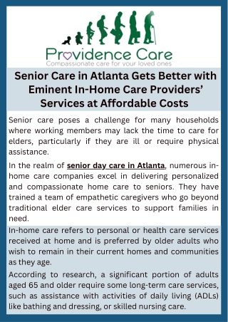 senior care in atlanta gets better with eminent