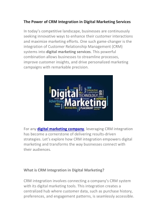 Strategic Digital Marketing Services