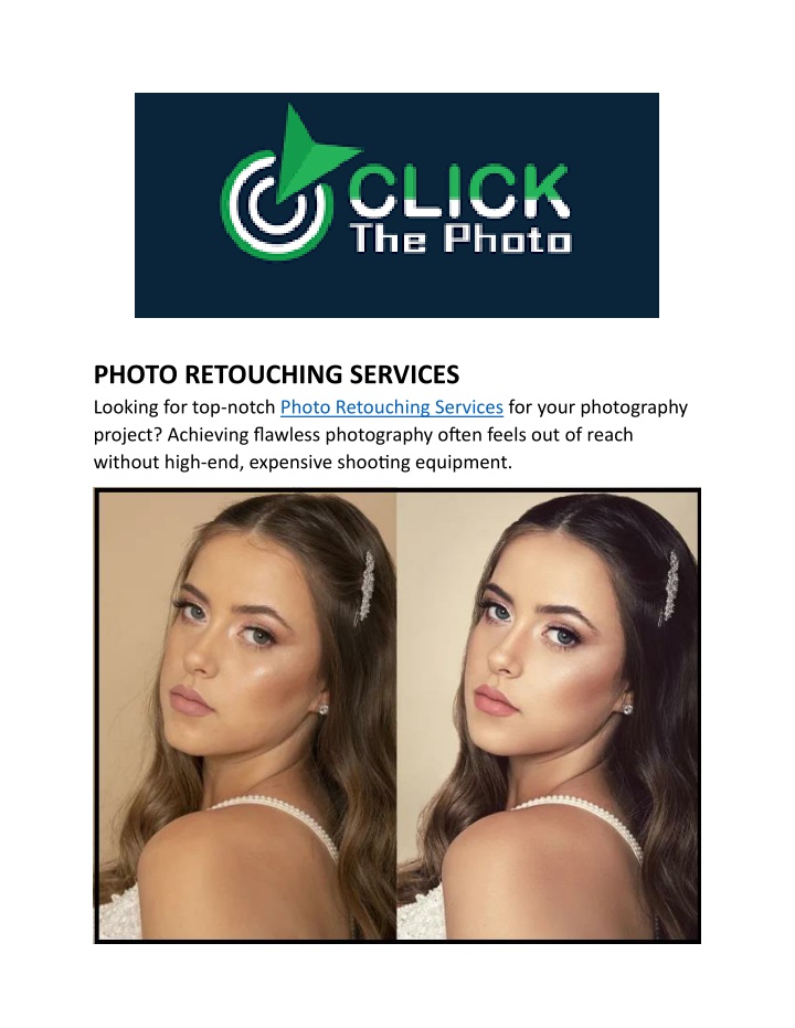 photo retouching services looking for top notch