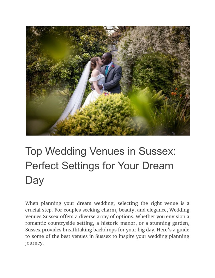 top wedding venues in sussex perfect settings