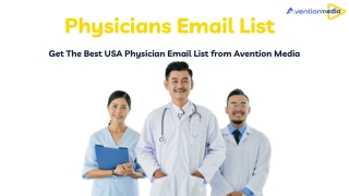 physicians email list