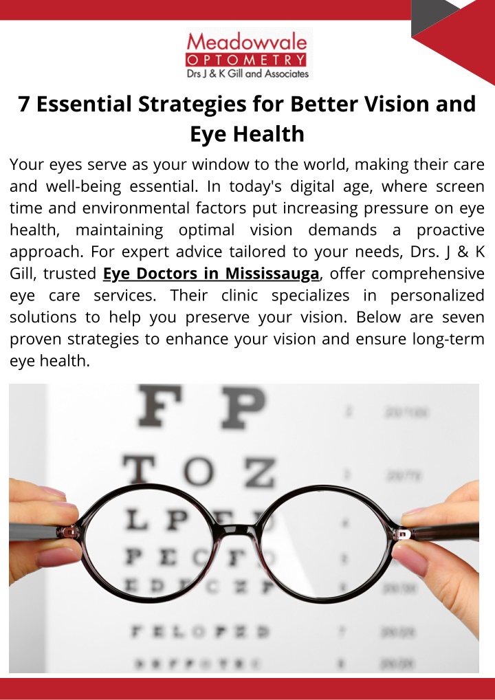 7 essential strategies for better vision