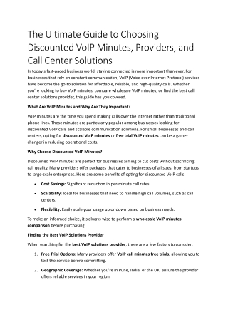 the ultimate guide to choosing discounted voip